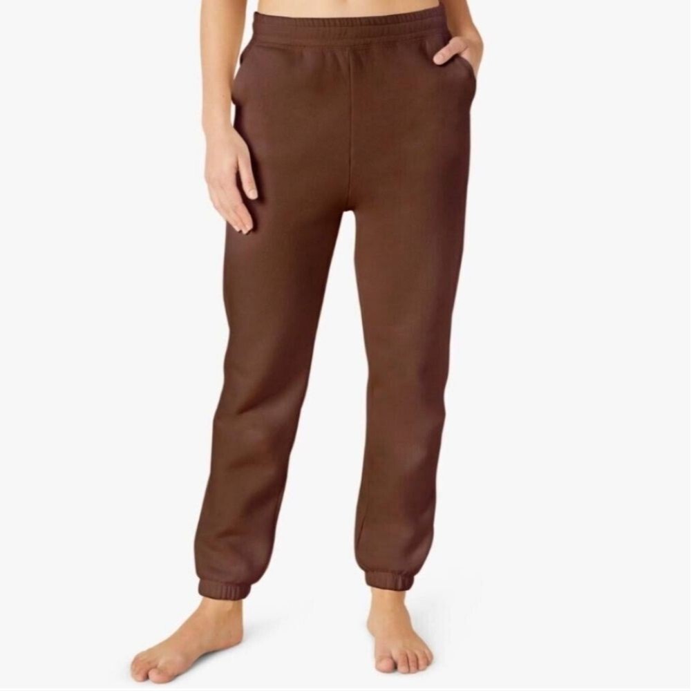 Beyond Yoga WFH Sweatpants Joggers Brown Size S